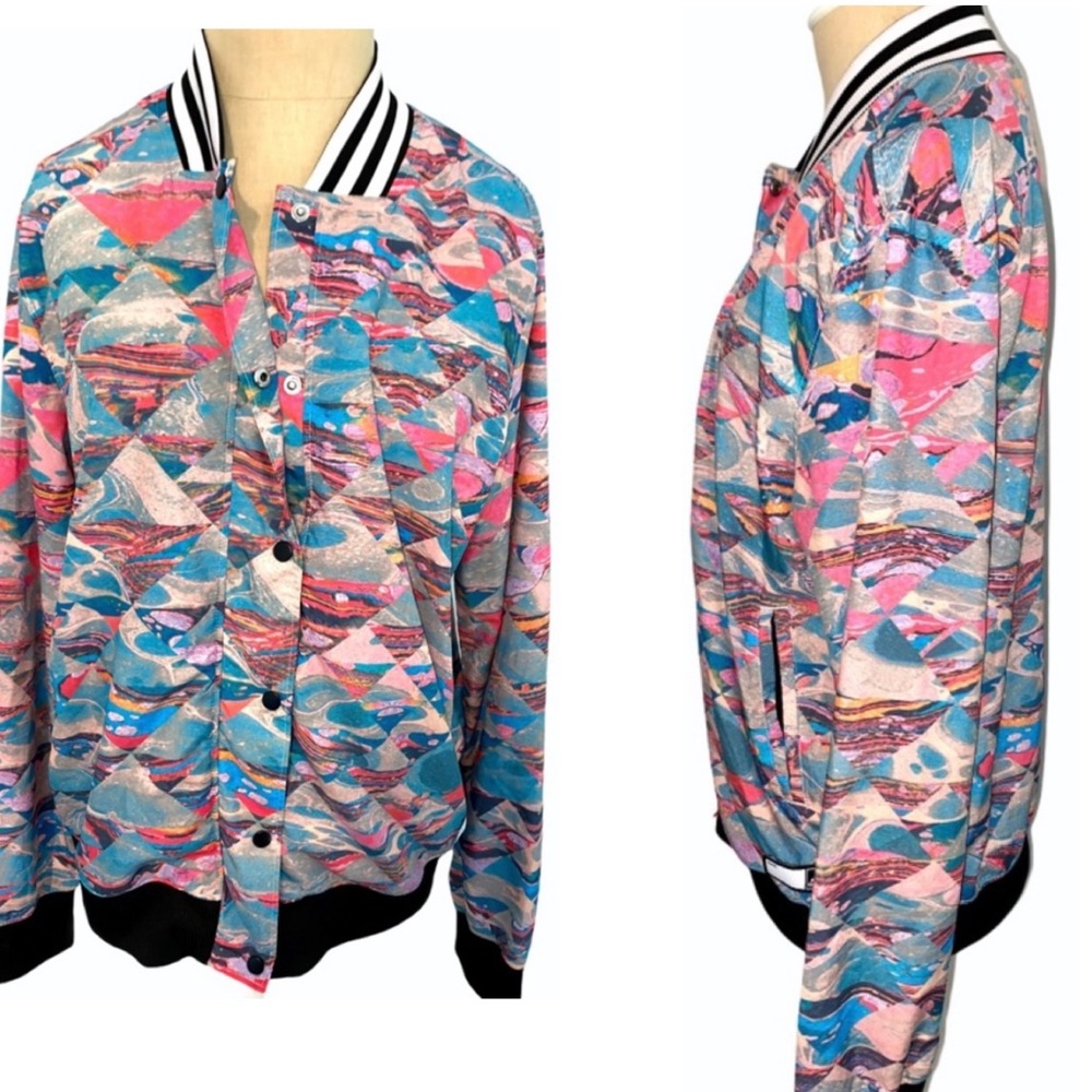 Soldadidas Multicolor Snap Button Jacket Size L - image 3